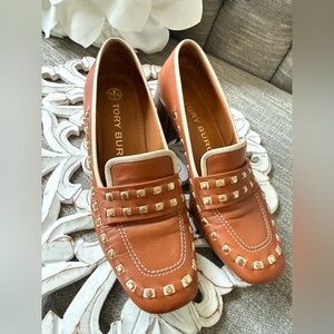 Tory Burch Studded Block Heel Shoes Women’s 7.5